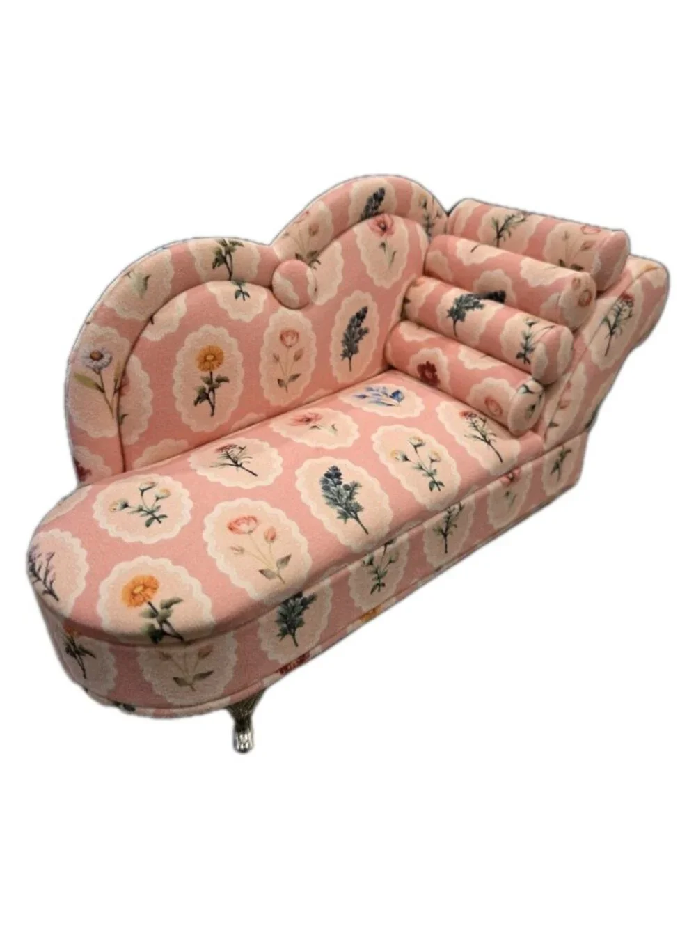 New Pink Flower Victorian Doll Chaise Jewelry Box Organizer Couch Jewelry Box